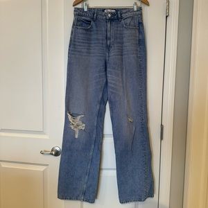 ZARA High-Rise Wide Leg Jeans
